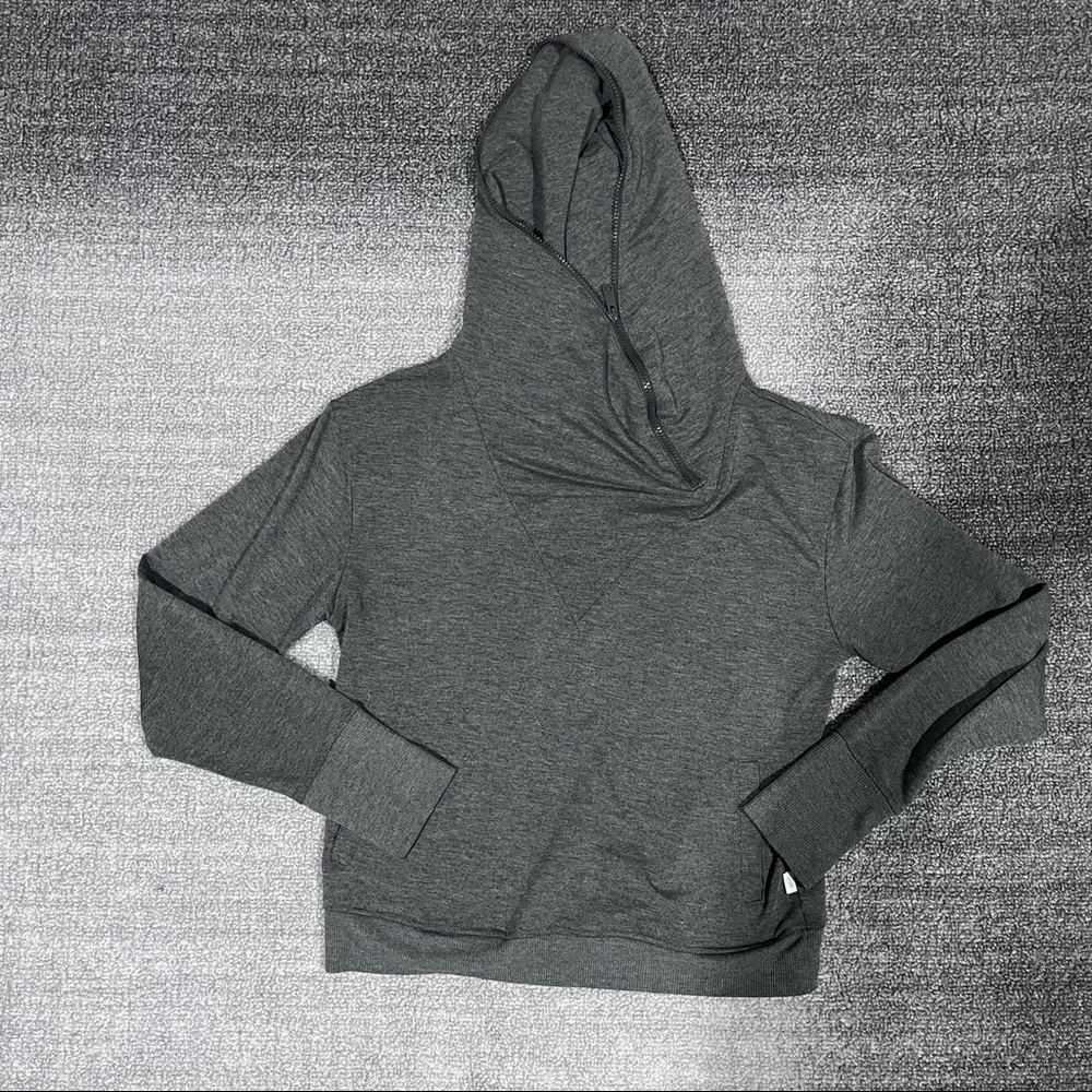 Gray Zip Up Sweatshirt